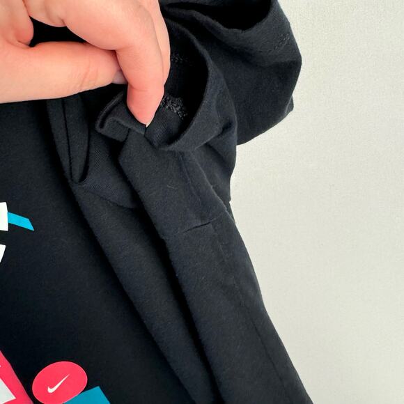 Nike Dri-Fit Just Do It Black Graphic Tee Short Sleeve Cotton Blend Top Sz 3XL - Picture 3 of 6